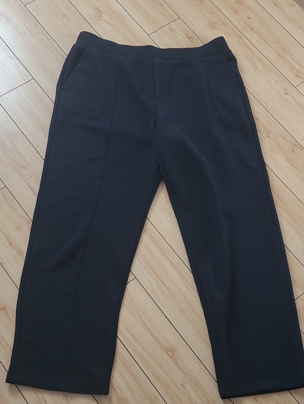 Women Black Stretch Casual Pants